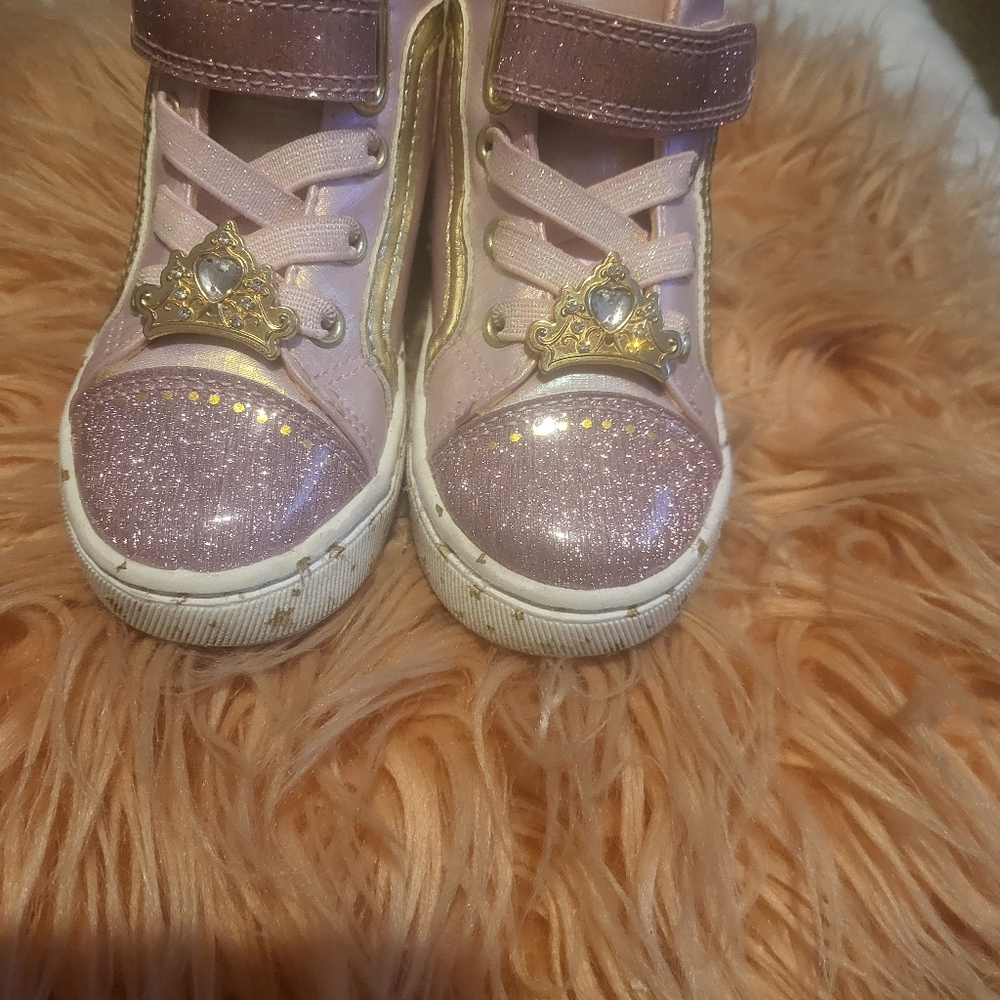Disney Princess Toddler Girl High Top Sneakers